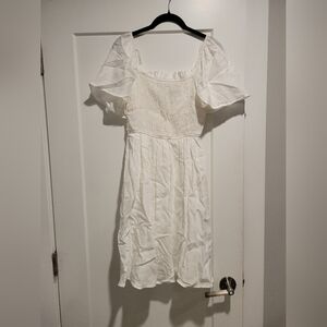 Magnolia Boutique White Lined Dress